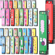 32 Pcs Harmonica, 16 Holes Cartoon Harmonica with Double Row - Perfect for Adult