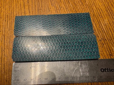 Pair of Beautiful Green Honeycomb Resin Knife Handle Blank Scales