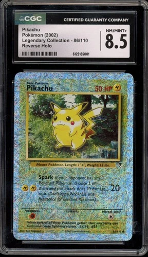 Pokemon Pikachu Legendary Coll. Reverse Holo #86 CGC 8.5