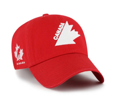 '47 Brand Men's IIHF Team Canada Hockey Retro Clean-Up Cap Red/White