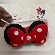 The Creme Shop Disney Minnie Mouse 3D Teddy Spa Headband with Red/White Bow