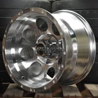 SCALE 4x4 S52 16x10 6x5.5 6x139.7 -27 OFFSET MACHINED SILVER 8 HOLE TRUCK WHEELS