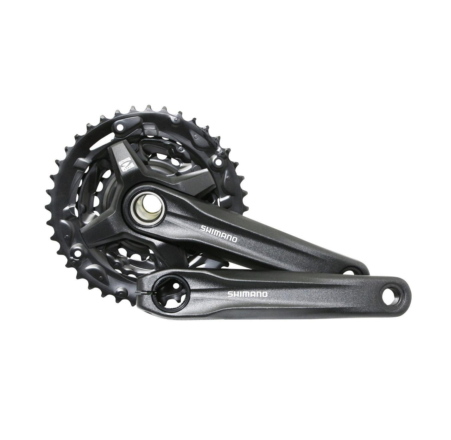 Pédalier vélo VTT Shimano MT210 40-30-22 idéal pour vos randonnées et sorties nature en forêt