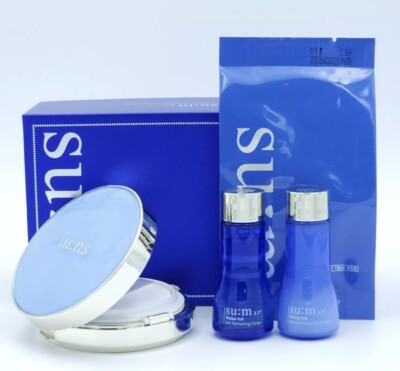 SU:M37 Water-full Mesh Cushion Glow Special Edition #01 Light Beige Set K-Beauty