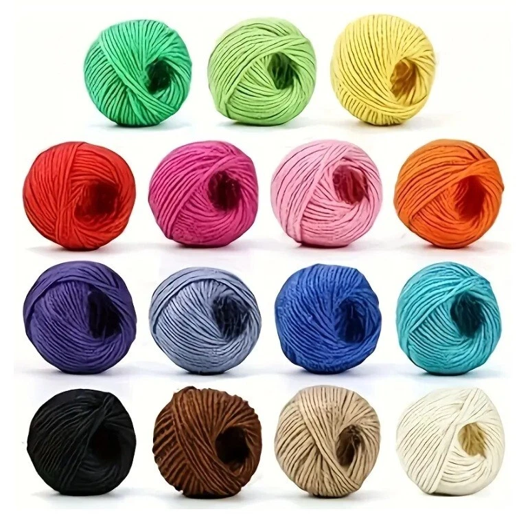 3 Ply 5m-20m Coloured Jute Twine Gift Garden Burlap Craft string cord UK Made - Image 4 of 4