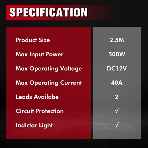 Wiring Harness Kit ON-OFF Push Switch Relay LED Work Fog Light Pods Bar Car Boat - Foto 8 di 9