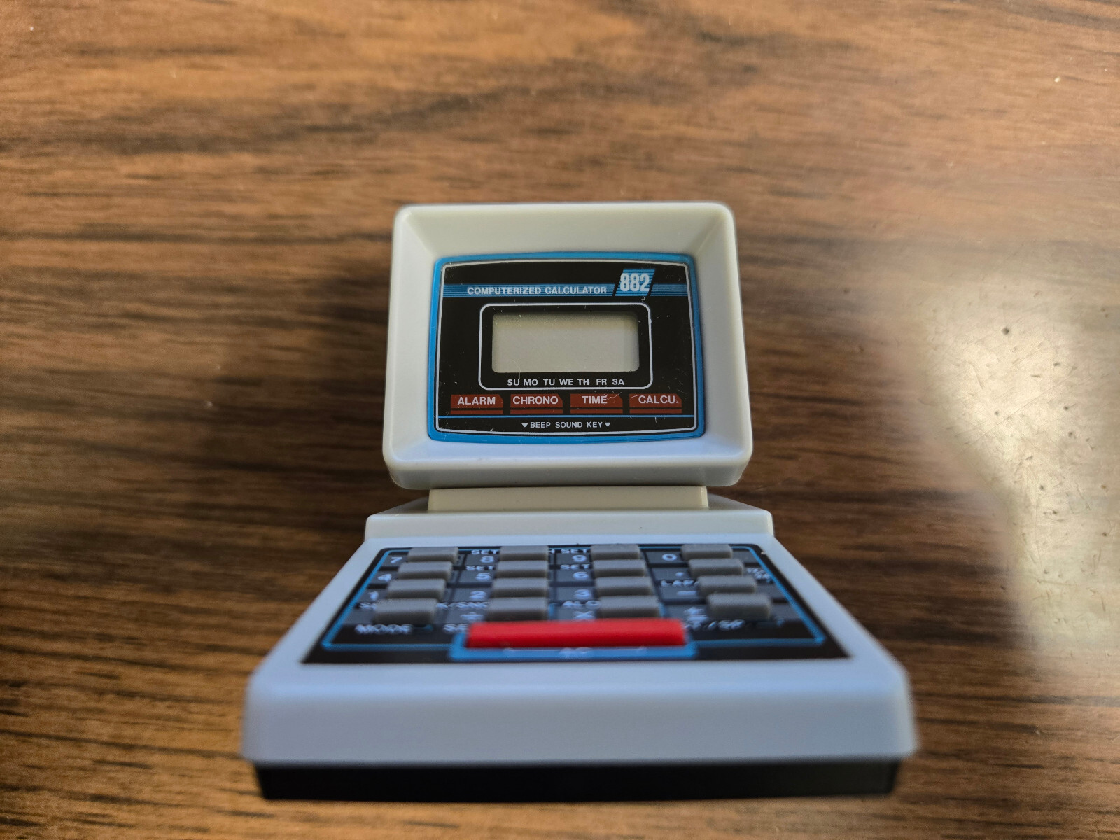 Vintage NOS Computerized Calculator with Alarm Clock & Sharpener Model 882-image