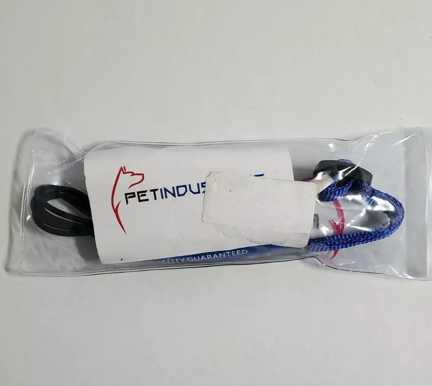 Pet Industries Blue Dog Collar Metal Buckle LED Collar USB Rechargeable XS NEW