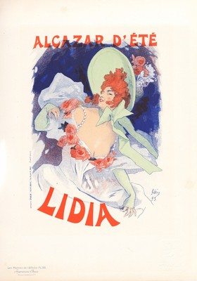 EUGÈNE GRASSET LITHOGRAPHIE orig. 1899 Art Nouveau Maîtres Affiche rare