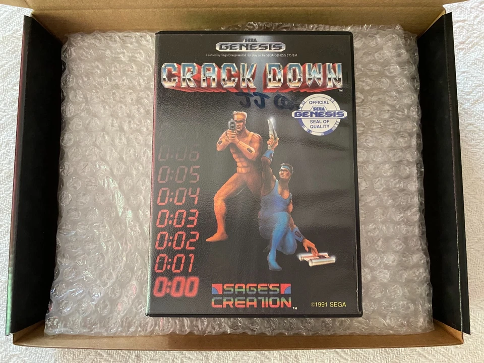 Crack Down Sega Genesis - NTSC-U/C USA GC CIB - High Quality Packing - Tracked - Image 2 of 4