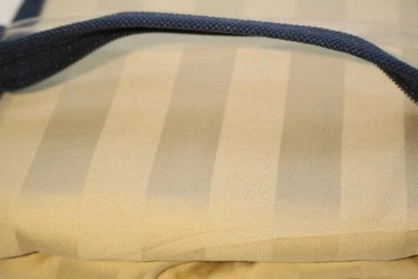 Chaps Damask Stripe 1 Euro Sham Oatmeal 500 Thread 100% Pima Cotton 26 x 26 New - Image 2 of 4