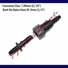 7.89mm 5/16" in Fuel Line Quick Connector Hose ID 1/4" in 6mm Fitting Pair Gas