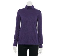 Women's Croft & Barrow Turtleneck Sweater, Size Large
