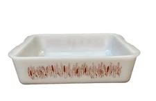 Proctor Silex Autumn Harvest Wheat Milk Glass 1 Qt Slow Cooker Casserole Dish 17
