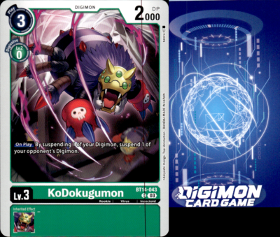 NM-Mint Digimon KoDokugumon - BT14-043 - C Blast Ace (BT14) Digimon | eBay