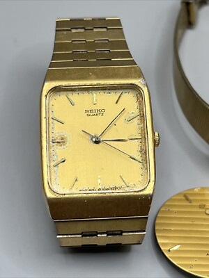 Seiko Watch Lot (two Watches, Ones Watch Face; For Parts Or