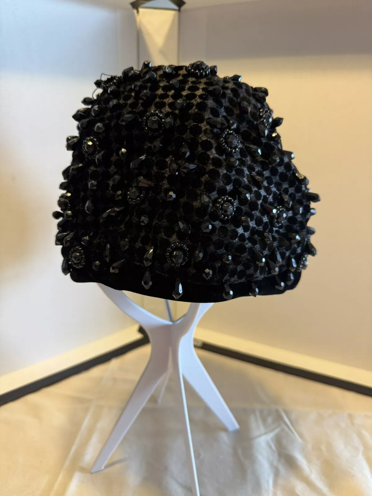 Chapeau chapeau seau vintage Christian Dior perles chapeaux ? Super RARE