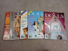 Lot of 5 Vtg. Dolls The Collector's Magazines 1997 1998 Color Paperback