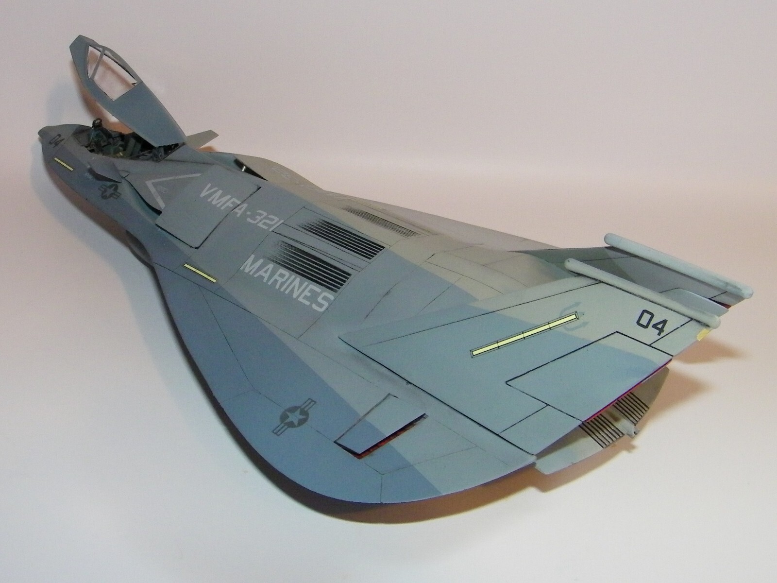 ProBuilt Award Winning 1/48 Scale Testors F19 Stealth Free Shipping