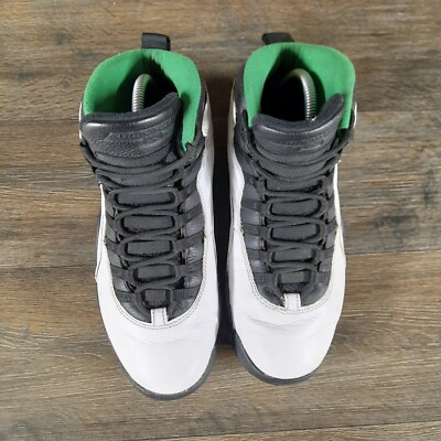 Nike Air Jordan 10 Retro Seattle Men's Size 9.5 Green White 310805
