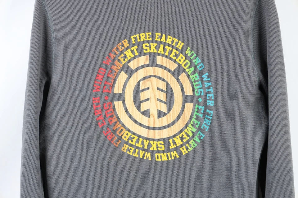 Camiseta De Colección Element Skateboards Para Hombres S Deletreada Térmica Tejido Waffle Manga Larga Foto 4 de 4