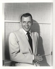 Frank Sinatra Rare 1950's Pose Vintage Silver Gelatin 8x10 Photo from Negative