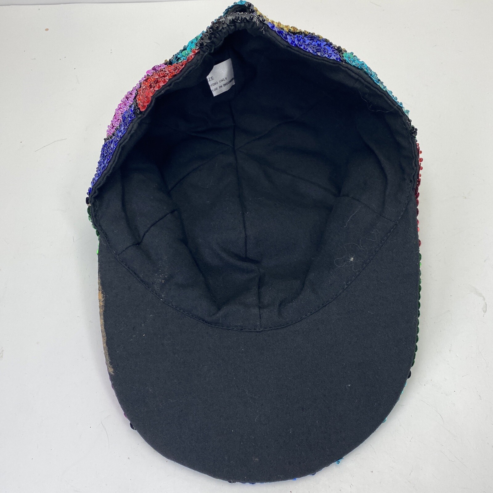 All Sequins AOP Bedazzled Baseball Cap Pebble Pat… - image 7