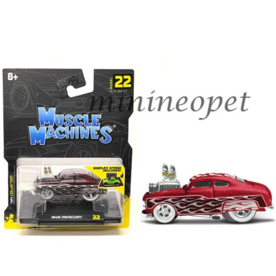 MAISTO MUSCLE MACHINES 1949 MERCURY CUSTOM 1/64 DIECAST RED 15562