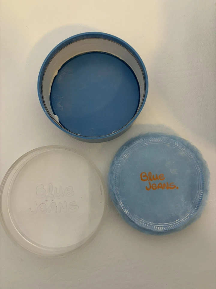Polvo antipolvo Blue Jeans con soplo 4,0 OZ Contenedor hecho en EE. UU. solamente Foto 2 de 3