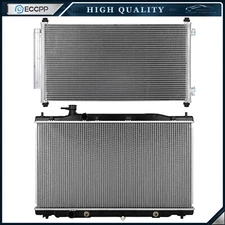 Aluminum Radiator & AC Condenser Cooling Kit For 2007 2008 2009 Honda CR-V