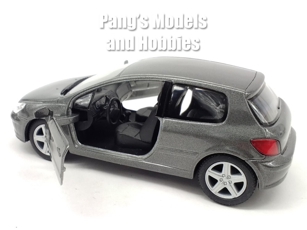 2001 Peugeot 307 XSI 1/32 Scale Diecast Model by Kinsmart - GRAY