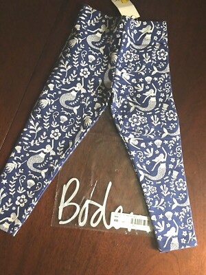 NWT 2/3 Mini Boden Blue Mermaid Leggings LAST One