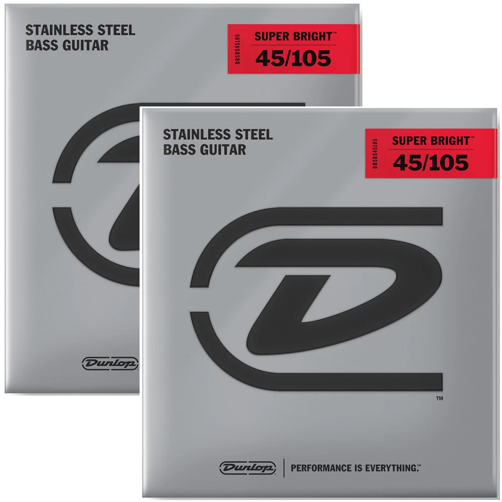 Dunlop stainless on sale steel bass strings