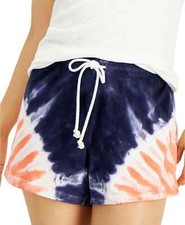 Jenni Cotton Tie-Dyed Pajama Shorts Tie-dye N...
