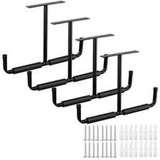 STORAGE HOOKS Overhead Garage Rack Ceiling Utility Hanger 4 Pcs 16.5″ HOME 