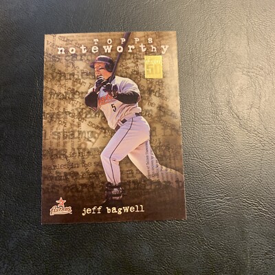 B51d Tn15 Jeff Bagwell Houston Astros 2001 Topps Noteworthy