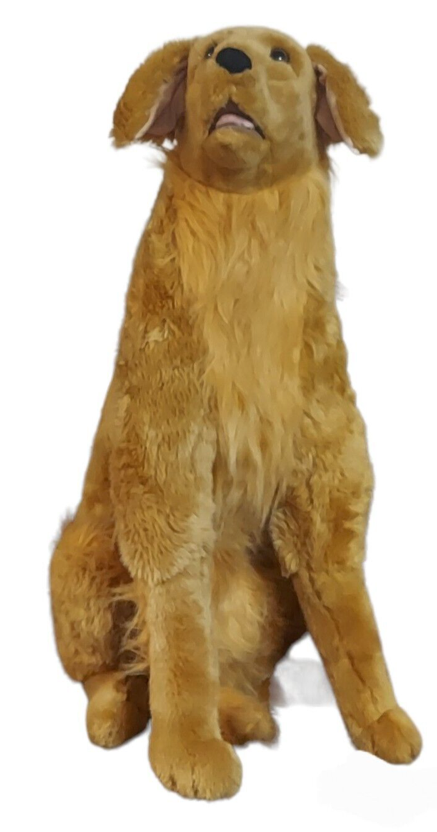 Life Size Golden Retriever Stuffed Dog Melissa And Doug Golden