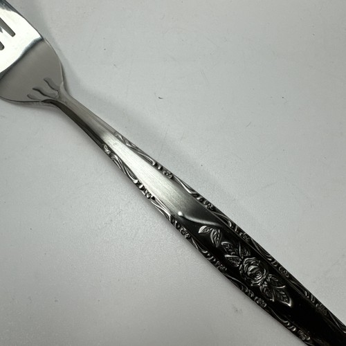 Stylecraft Stainless Japan T&N Rose Satin Handle Silverware Fork Flatware - Picture 4 of 14