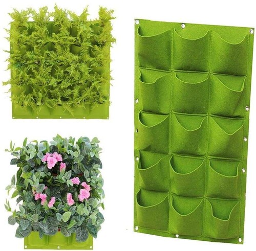 Wall Hanging Planting Bag Green Plant Grow Planter Vertical Garden Bag Grow Bags - Picture 10 of 14