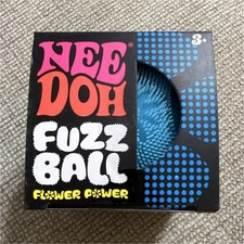 Nee Doh Fuzz Ball Squeeze Ball Blue Velvet Texture Stress Reliever
