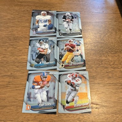 Panini Prizm 2021 NFL Football 6-Card Lot Dickerson Holt Theismann Dorsett
