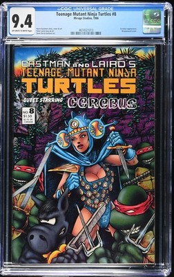 Teenage Mutant Ninja Turtles #8 1986 Mirage Studios CGC 9.4