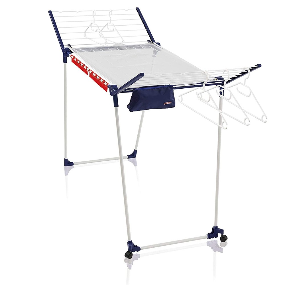 Leifheit Pegasus 200 Solid Deluxe Mobile Clothes Airer  Fold