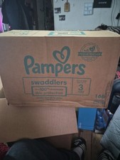 168 Count Size 3 Pampers Swaddlers Diapers 13-26 lbs Absorbent, Keeps Baby Dry