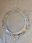 Vintage PYREX Clear Glass Tab Handle LID ONLY #470-C Replacement Part Lid