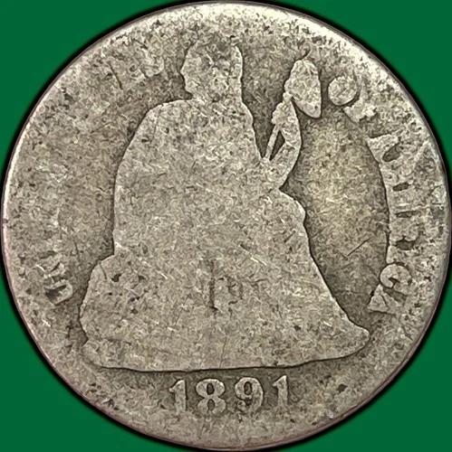 1891-S Seated Liberty Dime Almost Good AG Coin #37238