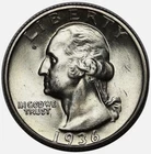 1936-S Washington Quarter, Gorgeous Superb Gem BU++ Coins