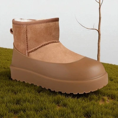 FLEX BOOT GUARD Waterproof Shoe Covers Silicone Cover for UGG Boots Chestnut Brown Size 5-7 Gift