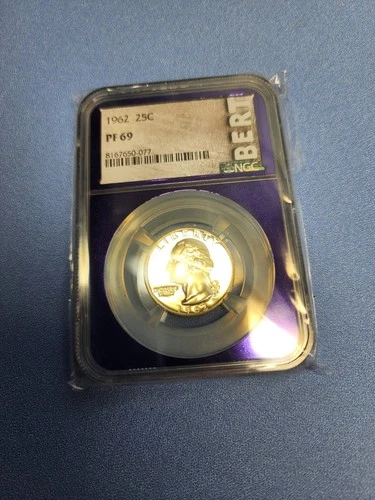 1962 Washington Quarter Proof NGC PF69  BERT Label Purple Core-READY TO SHIP