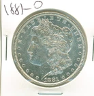 1881-O Morgan silver dollar, untoned low mint state example